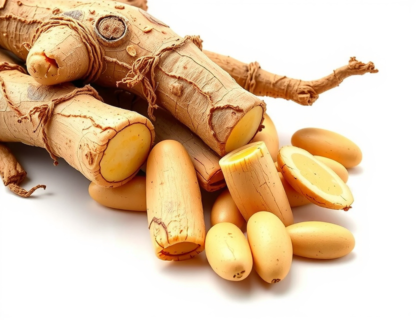 Fresh ginseng root, symbol of natural vitality